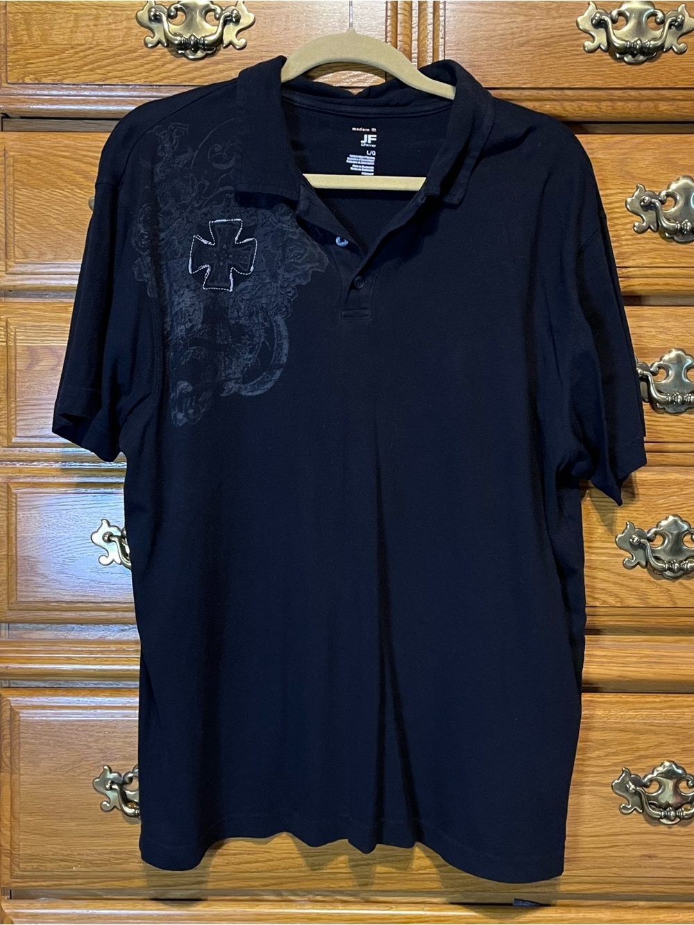 jf j.ferrar Black Polo